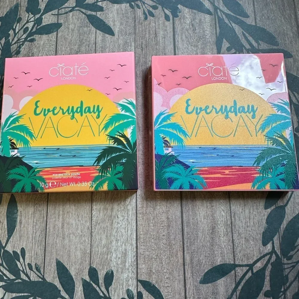 Ciate London Everyday Vacay Eye & Face Eyeshadow Palette‎ 10g .35 oz 12 Shades